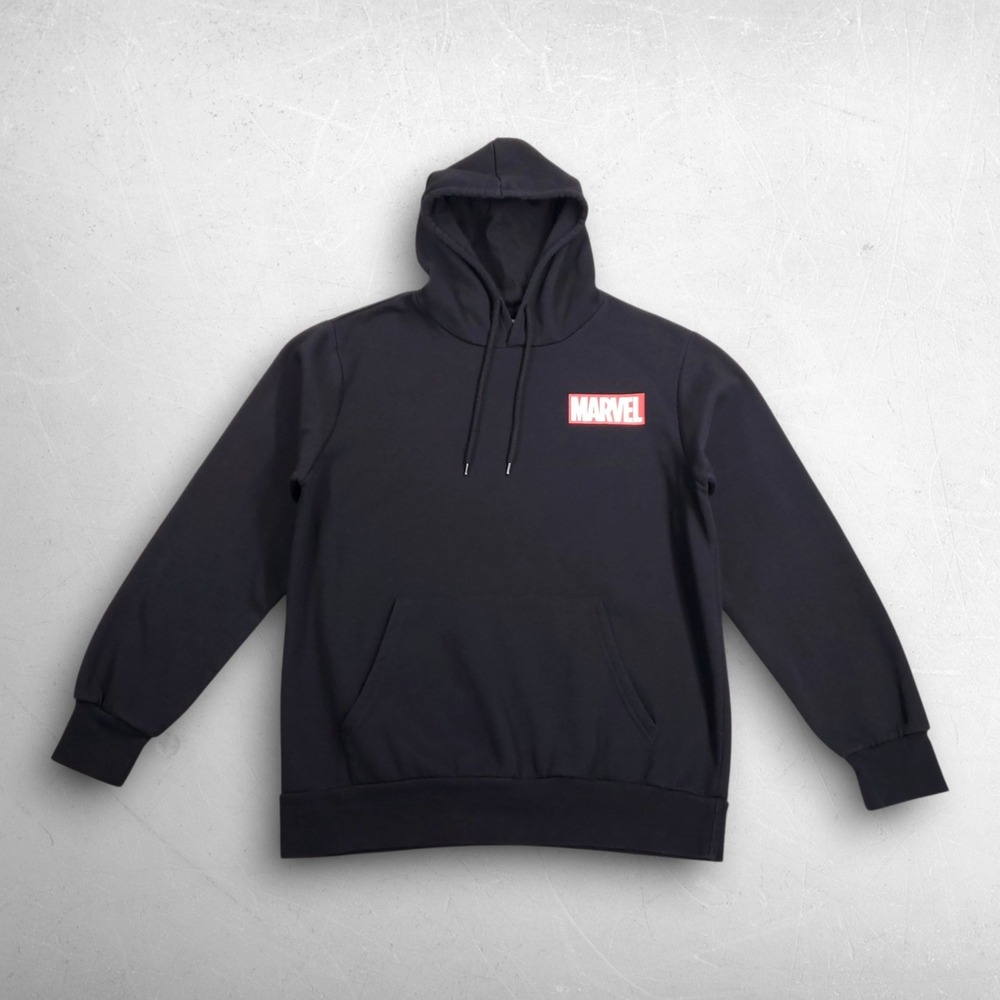 Marvel Spider-Man Comic Escape Impossible Hoodie Mens L Black Graphic Pullover - Picture 2 of 10